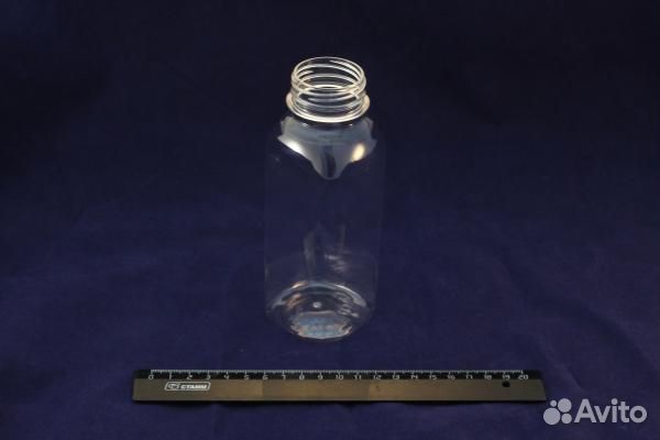 Бутылка пэт 0,5л без крышки, на 38мм, прозрачная