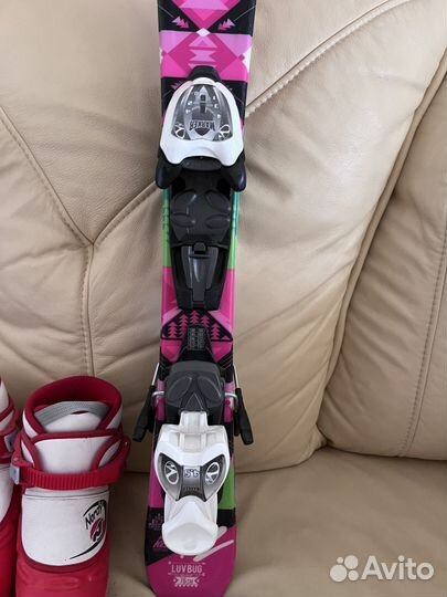 Горные лыжи K2 на рост 76 см с ботинками