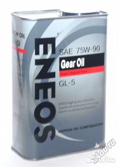 Масло трансмиссионное Eneos Gear Oil GL-5 75w90, 1