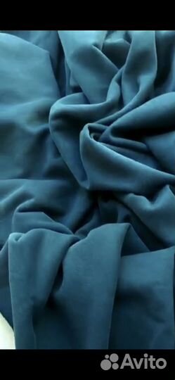 Ткань футер 3х нитка начес с эффектом велюра