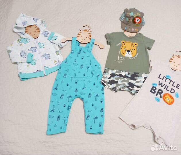 На доставке вещей на мальчика 80-86