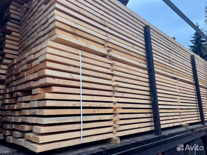 Доска обрезная 50х200х6000мм от производителя