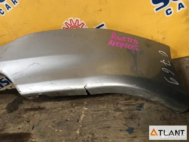 Губа задняя toyota ractis