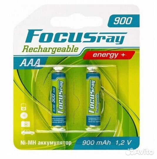 Аккумулятор мизинчиковый focusray 900 мАч AAA