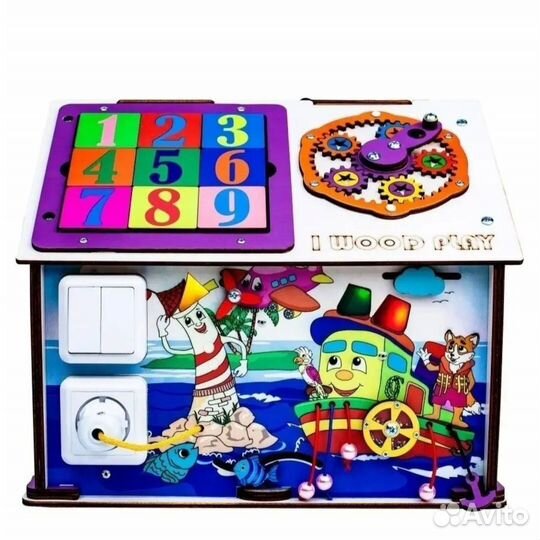 Бизиборд домик со светом