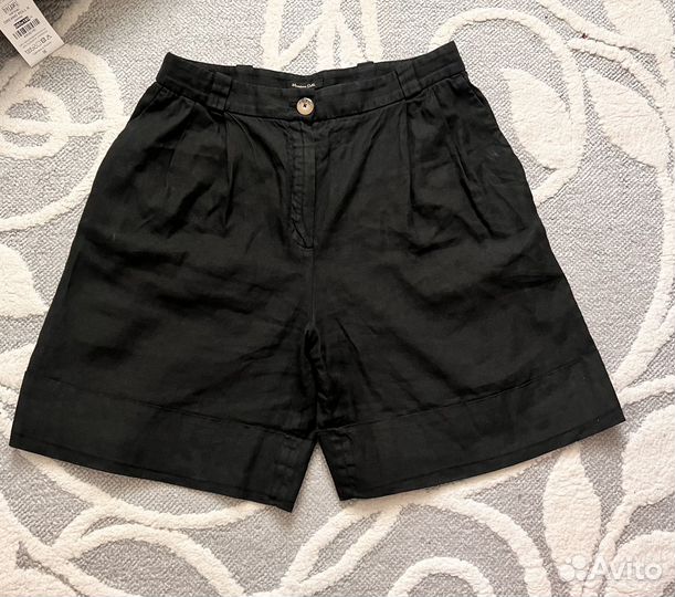 Шорты лен хлопок Massimo Dutti