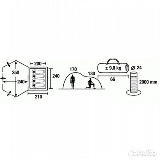 Палатка HighPeak jarez4