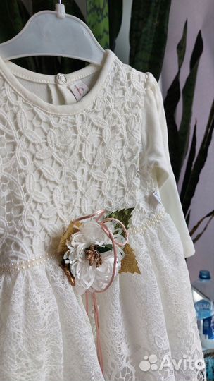 Детское нарядное платье 86 размер