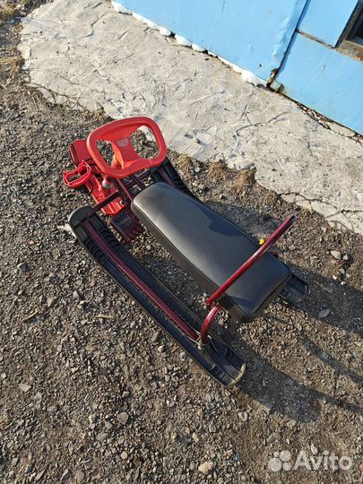 Снегокат детский Nika со спинкой