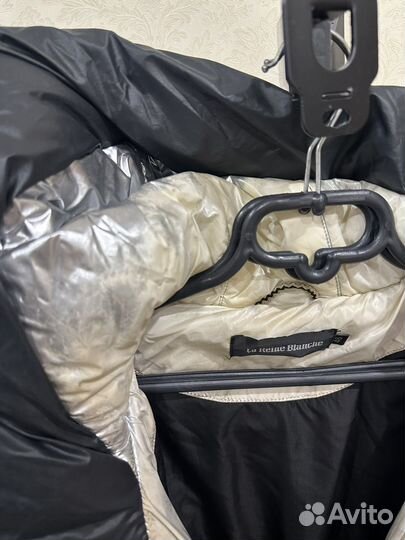 Пуховик теплый 100 см с пухом снежная королева