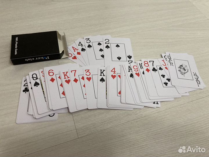 Карты игральные пластиковые 100