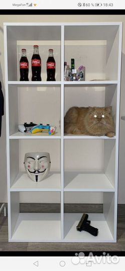 Стеллажи новые белые