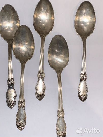 Ложки столовые, десертные, мельхиор, СССР