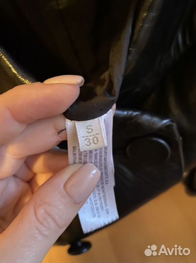 Кожанный пиджак Massimo Duti