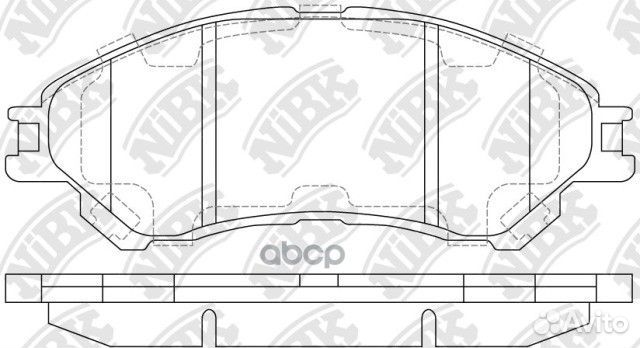 Колодки тормозные дисковые перед PN9809 NiBK