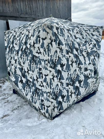 Зимняя палатка cube трехслойная