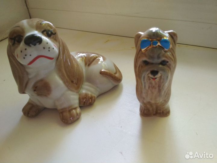 Собаки кисловодский фарфор 2шт