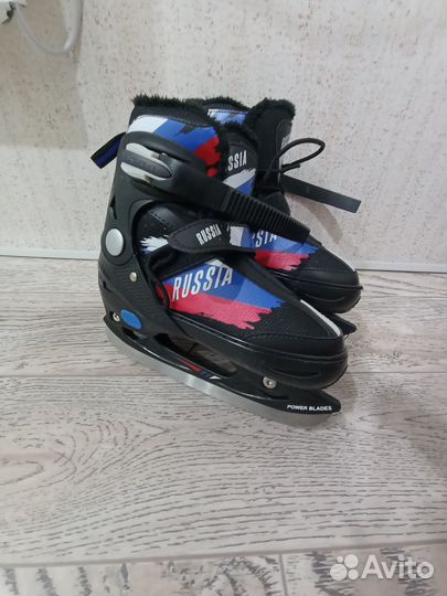 Коньки ледовые раздвижные