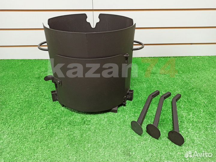 Печь под казан 16л с дверцей d - 41см