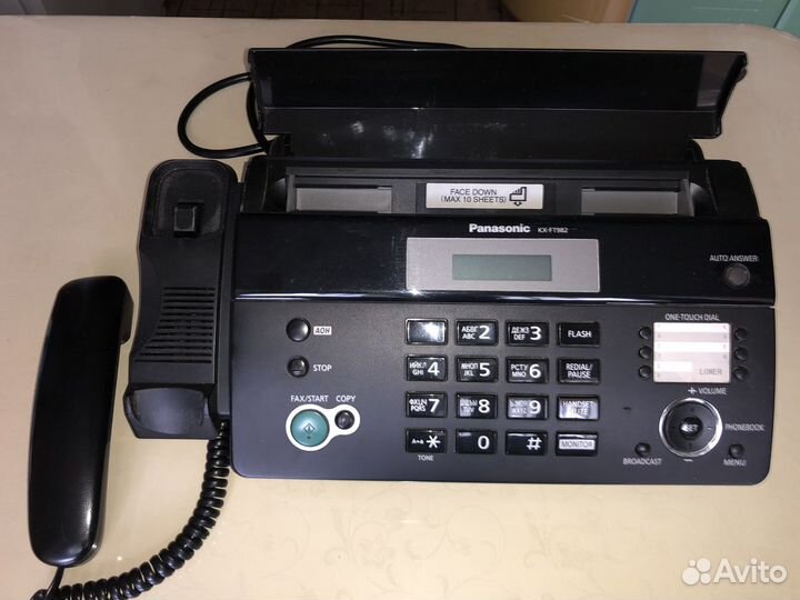Факс Panasonic KX-FT982, термобумага