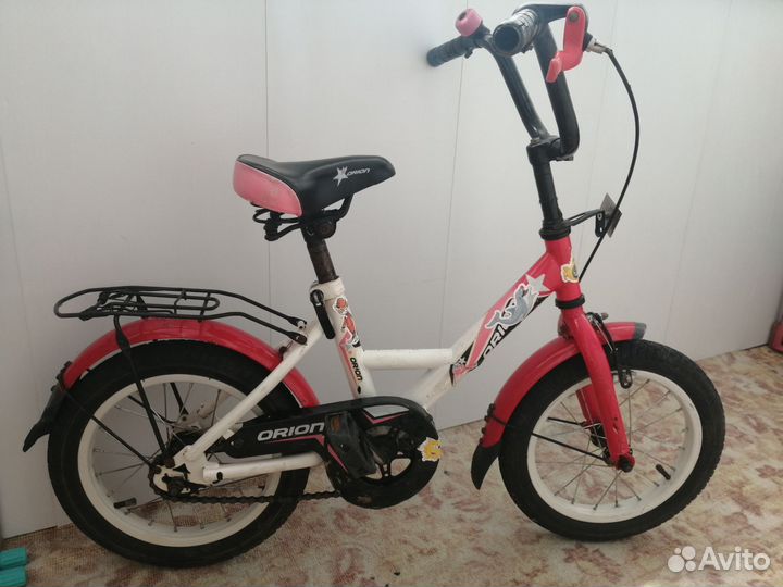 Детский велосипед 14 дюймов для девочки