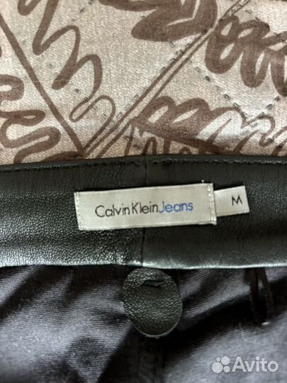 Юбка кожаная Calvin Klein