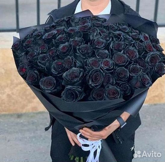 Чёрные розы с доставкой