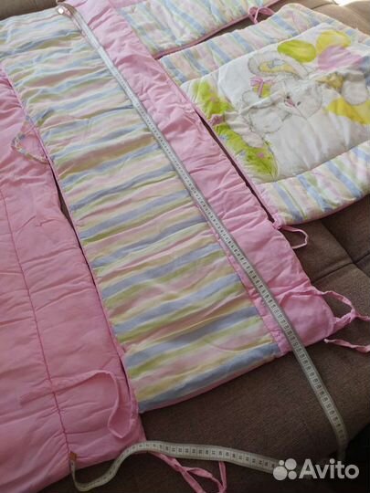 Бортики+Спальный комплект в детскую кроватку 10 пр