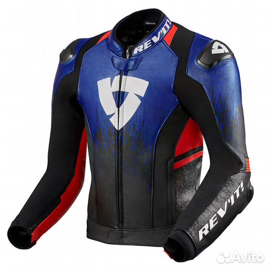 Rev'it Quantum 2 Jacket Blue-neon red