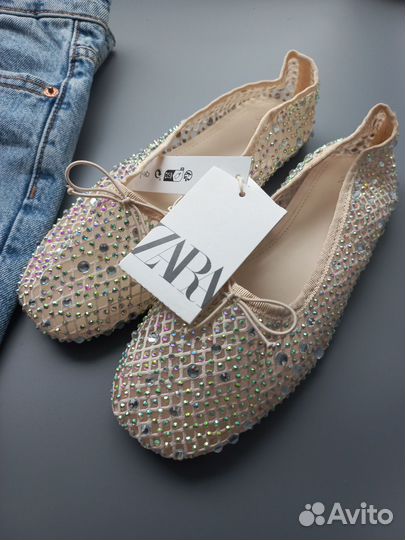Балетки zara для девочки 33