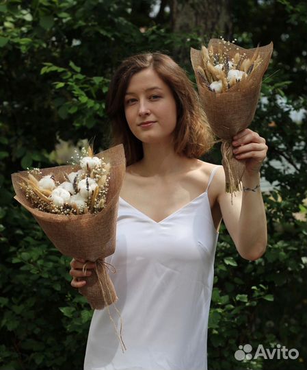 Букеты из натуральных сухоцветов