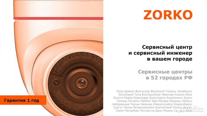 Видеонаблюдение - комплект на 4 AHD в Омске