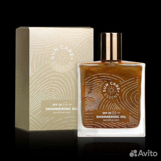 Масло для загара с шиммером spf 20 из Европы