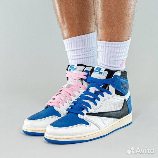 Кроссовки Air Jordan 1 Travis Scott Fragment