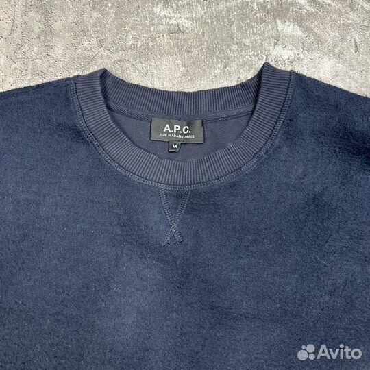 Флисовый свитшот A.P.C. (Carhartt, Dickies, Stussy