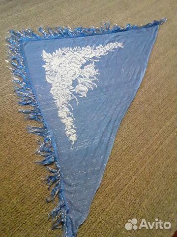 Винтаж платок цветы русский узор розы