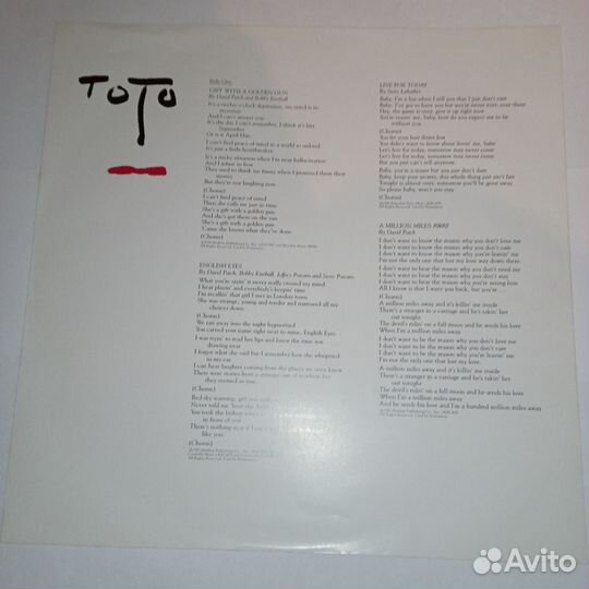 LP.Toto – Turn Back - 1981
