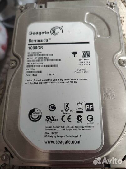 Жесткий диск barracuda 1000 GB