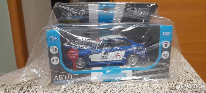 Машинка металлическая игрушка Mitsubishi Lancer