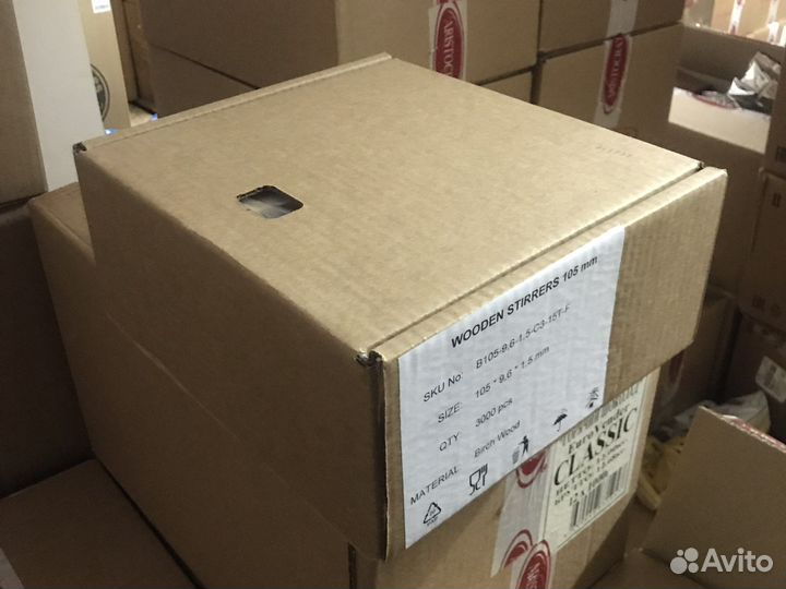 Размешиватель деревянный 105мм