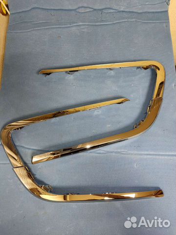 Молдинг бампера Веста Кросс(Иксы) Хром Завод Новый