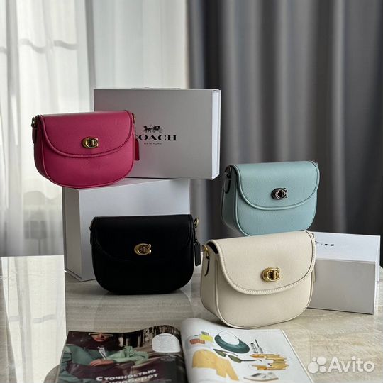 Сумка Coach натуральная кожа