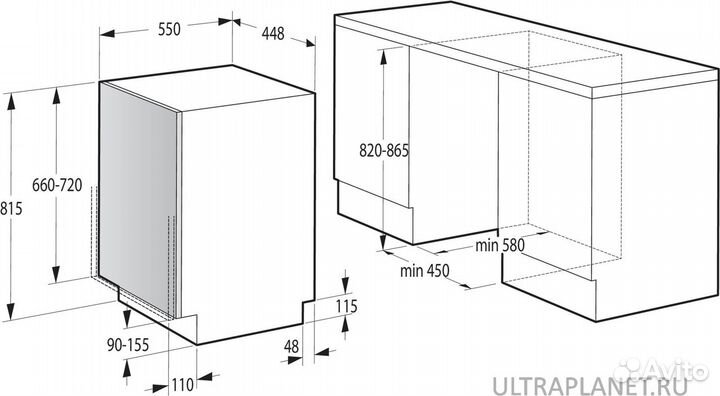 Встраиваемая посудомоечная машина Gorenje GV 561 D
