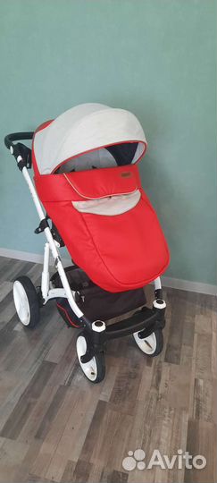 Коляска 2 в 1 riko basic эко кожа