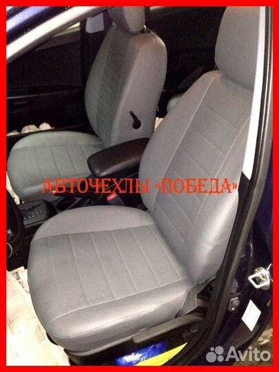 Чехлы Kia Ceed 1 из экокожи серые Классика