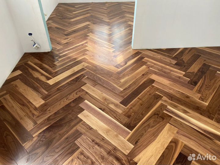 Установка укладка ламината ёлочкой