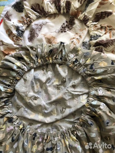 Простынь на резинке круглая