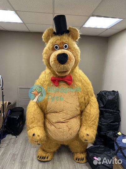 Надувной костюм медведь 2м