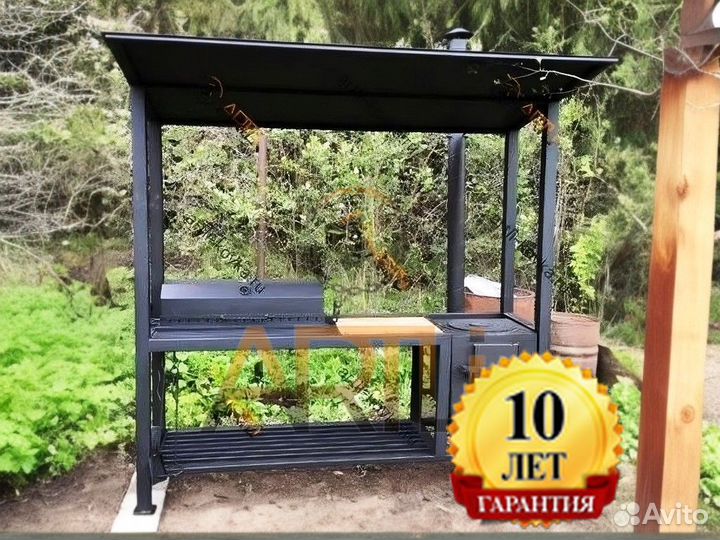 Мангал с печью под казан/ Гарантия до 10 лет