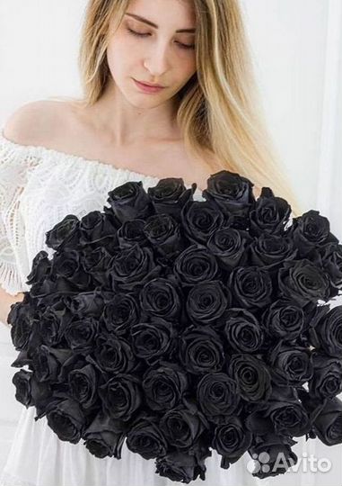 Чёрные розы Букеты доставка